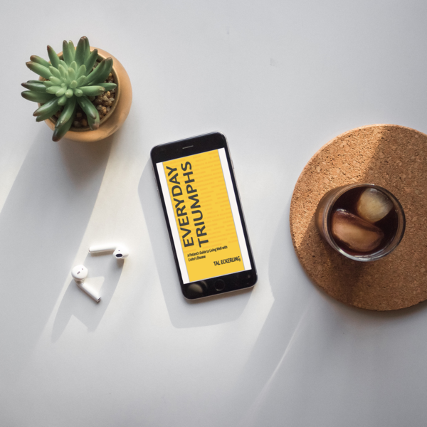 An e-book on an iPhone