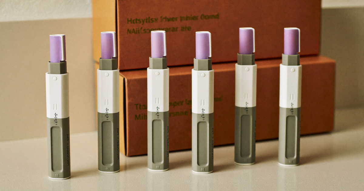 Humira biosimilar options for Crohn's disease shown as a lineup of adalimumab autoinjector pens with brand labels