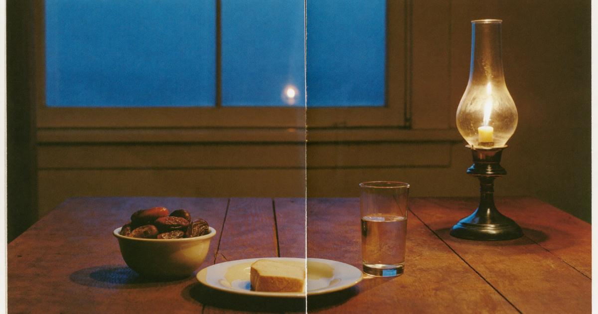 Illustration of religious fasting with Crohn's disease showing a patient weighing faith observance against medication timing
