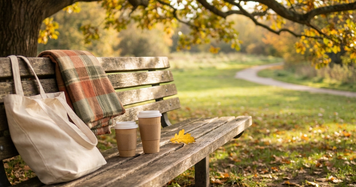 Teenage child and parent having a calm conversation about Crohn's disease, sitting together outdoors
